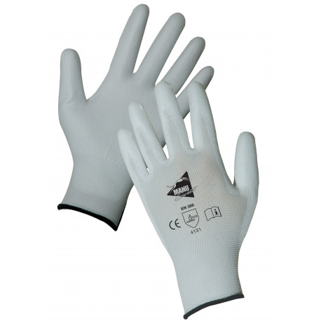 12 paires de gants polyuréthane blancs MF102