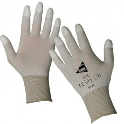 Lot de 12 paires de gants polyuréthane blancs MF101