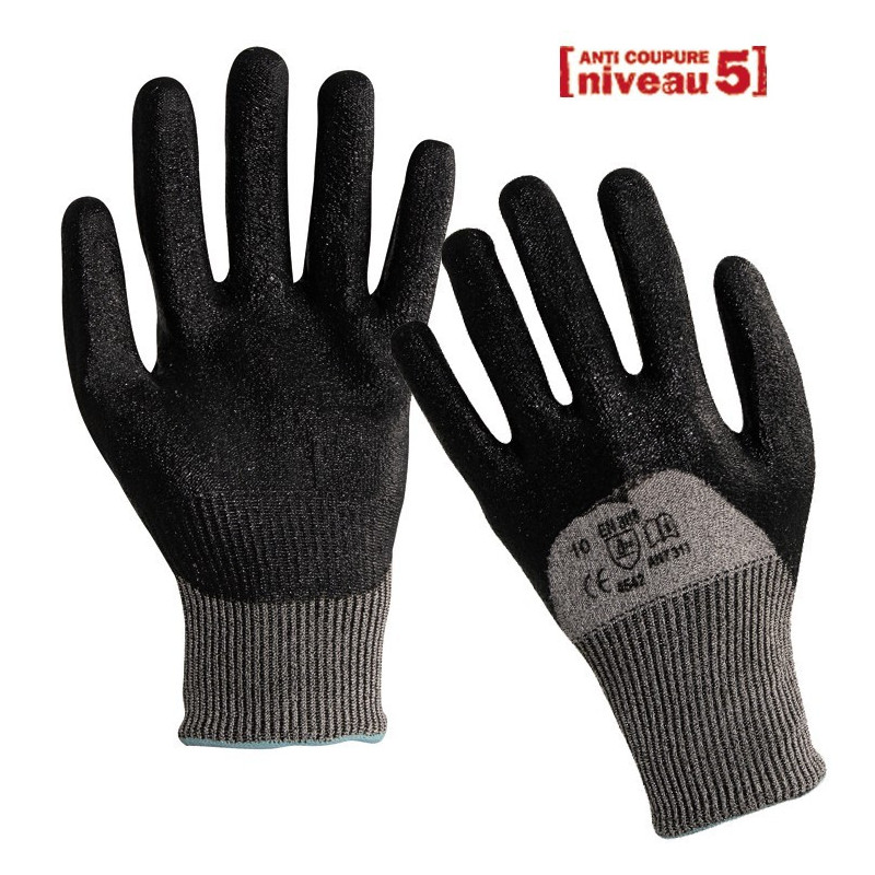 1 paire de gants résistants aux coupures, gants anti-coupure pour