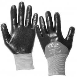 Gants manutention moyenne Nitrile noir HCT603