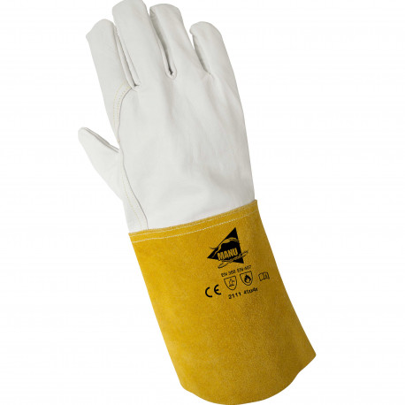 gants service, officier en cuir d agneau blanc pour homme.