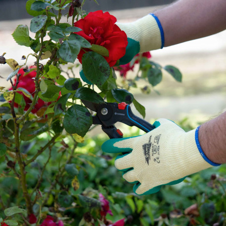 Lot de 2 paires gants de jardinage taille 10 fleurs jardin plantes 