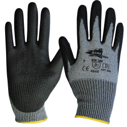 Lot de 12 paires de gants anthracite polyuréthane ANT308